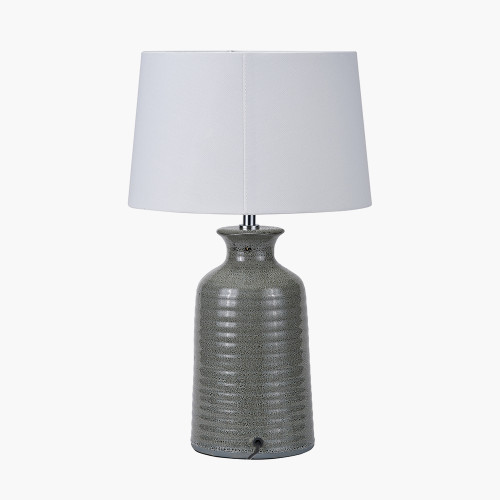 Pacific Lifestyle Helka Smokey Green Reactive Glaze Table Lamp