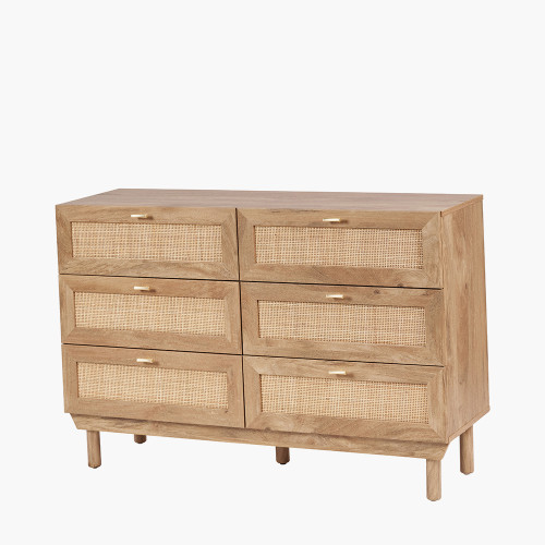 Pacific Lifestyle Henrik Natural Rattan 6 Drawer Unit