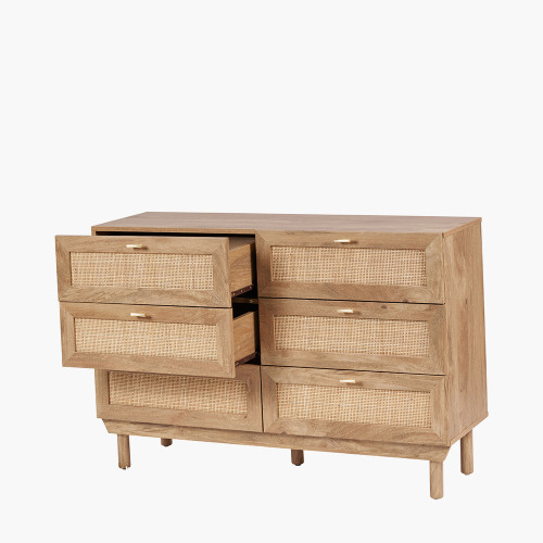 Pacific Lifestyle Henrik Natural Rattan 6 Drawer Unit