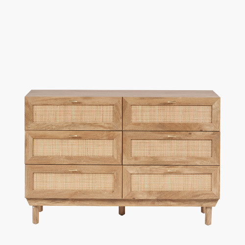pacific lifestyle Henrik Natural Rattan 6 Drawer Unit