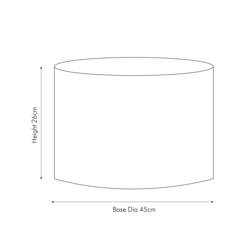 Pacific Lifestyle Henry 45cm Mulberry Handloom Cylinder Lampshade