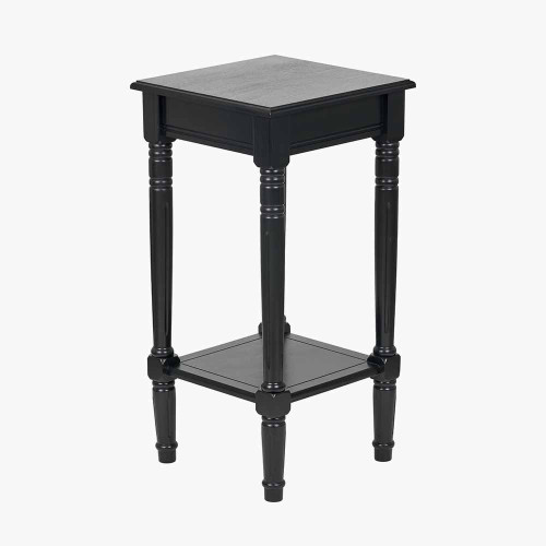 Pacific Lifestyle Heritage Black Pine Wood Accent Table