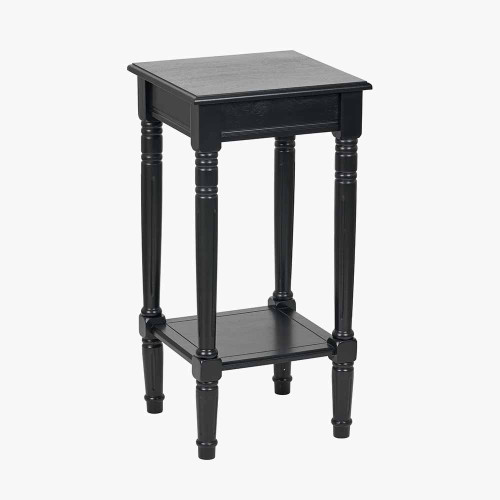 Pacific Lifestyle Heritage Black Pine Wood Accent Table