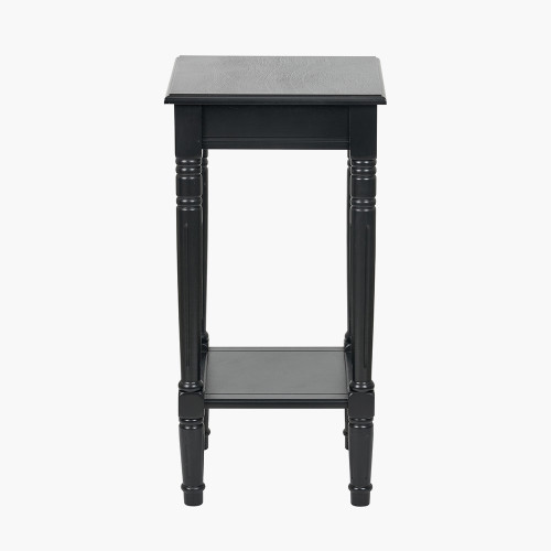 pacific lifestyle Heritage Black Pine Wood Accent Table