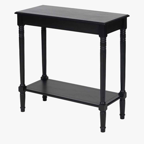 Pacific Lifestyle Heritage Black Pine Wood Console Table
