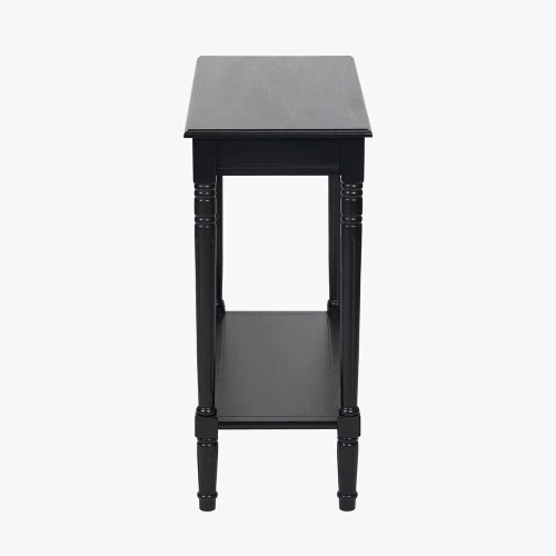 Pacific Lifestyle Heritage Black Pine Wood Console Table