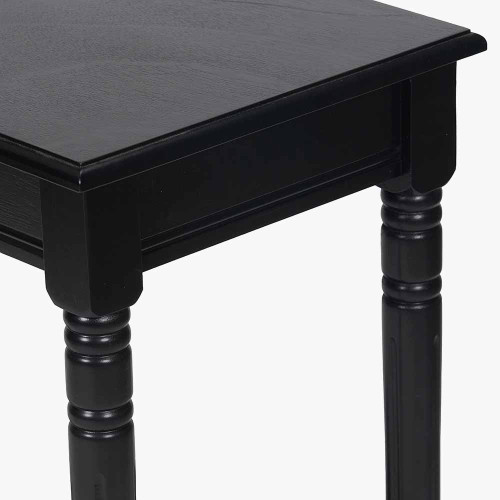 Pacific Lifestyle Heritage Black Pine Wood Console Table