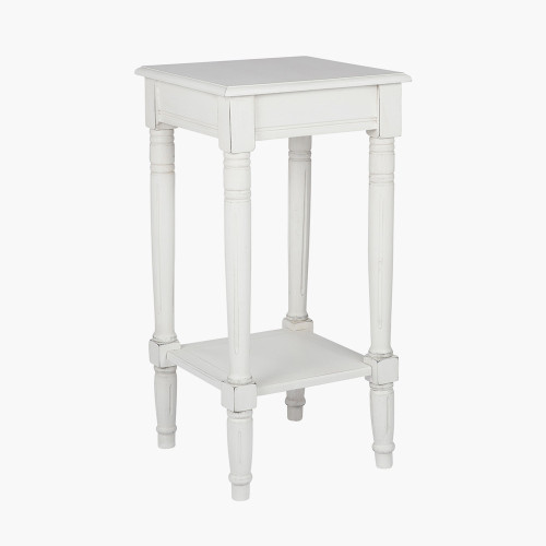 Pacific Lifestyle Heritage Elizabeth White Pine Wood Accent Table
