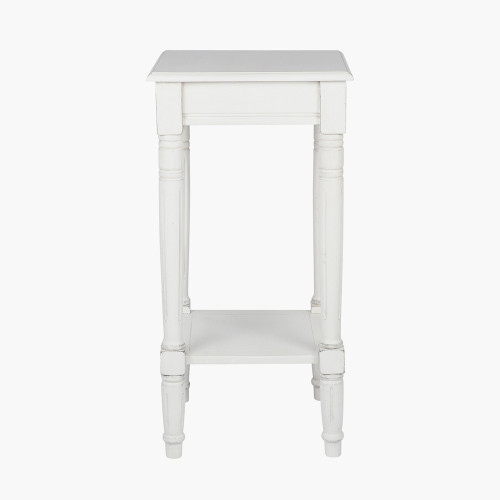 pacific lifestyle Heritage Elizabeth White Pine Wood Accent Table