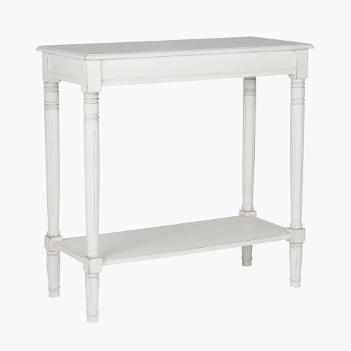 Pacific Lifestyle Heritage Elizabeth White Pine Wood Console Table