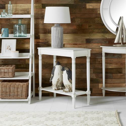 Pacific Lifestyle Heritage Elizabeth White Pine Wood Console Table