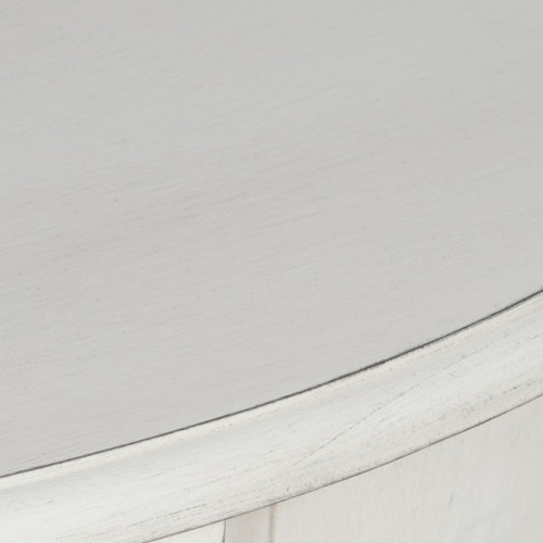 Pacific Lifestyle Heritage Elizabeth White Pine Wood Half Moon Console Table