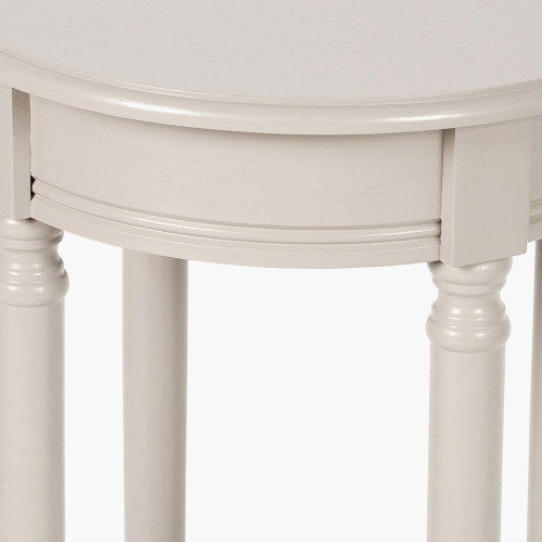 Pacific Lifestyle Heritage Putty Pine Wood Round Accent Table