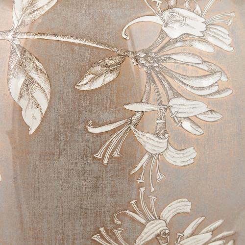 Pacific Lifestyle Honeysuckle Large Glass Table Lamp Base With Winston 40cm White Handloom Tapered Lampshade