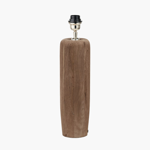 Pacific Lifestyle Inaya Natural Tapered Large Wood Table Lamp Base