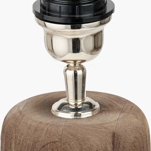 Pacific Lifestyle Inaya Natural Tapered Large Wood Table Lamp Base