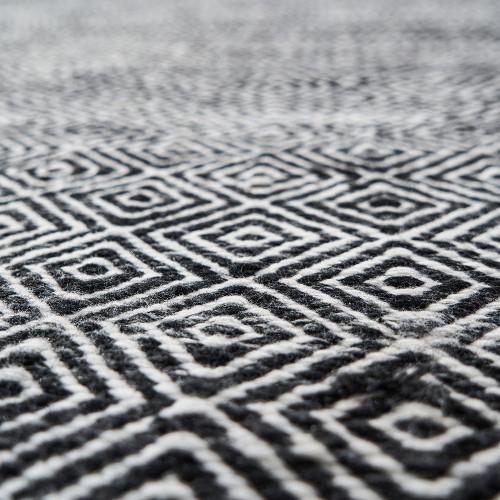 Pacific Lifestyle Indoor Outdoor Black And White Inca Design Rug