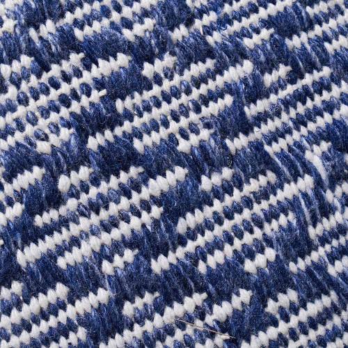 Pacific Lifestyle Indoor Outdoor Denim Blue And White Ikat Design Scatter Cushion