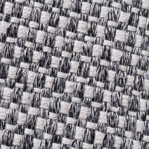 Pacific Lifestyle Indoor Outdoor Graphite And White Basket Weave Design Scatter Cushion