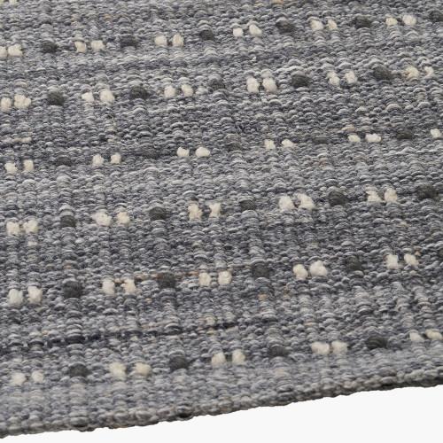 Pacific Lifestyle Indoor Outdoor Grey Double Stitch Design Rug