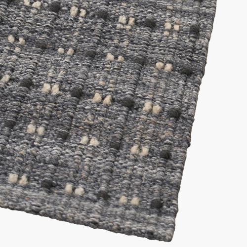 Pacific Lifestyle Indoor Outdoor Grey Double Stitch Design Rug