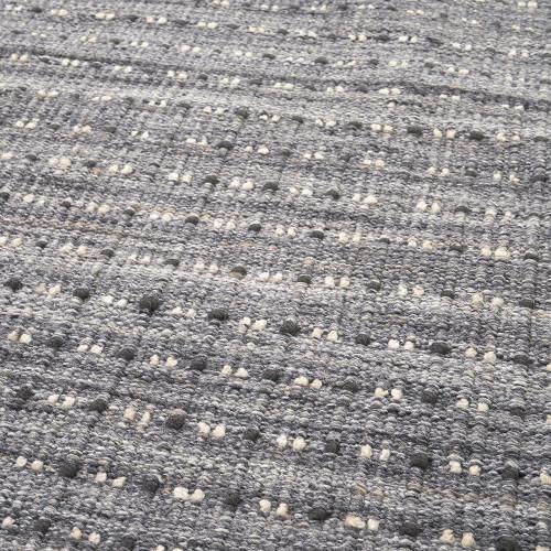 Pacific Lifestyle Indoor Outdoor Grey Double Stitch Design Rug Large