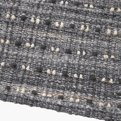 Pacific Lifestyle Indoor Outdoor Grey Double Stitch Design Rug Large