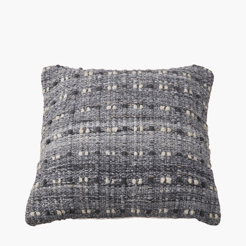 Pacific Lifestyle Indoor Outdoor Grey Double Stitch Design Scatter Cushion