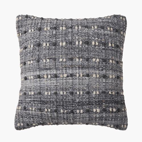 pacific lifestyle Indoor Outdoor Grey Double Stitch Design Scatter Cushion