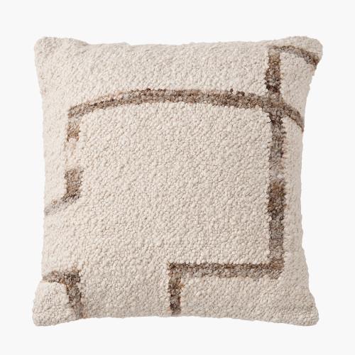 pacific lifestyle Indoor Outdoor Natural and Tan Fleck Design Scatter Cushion