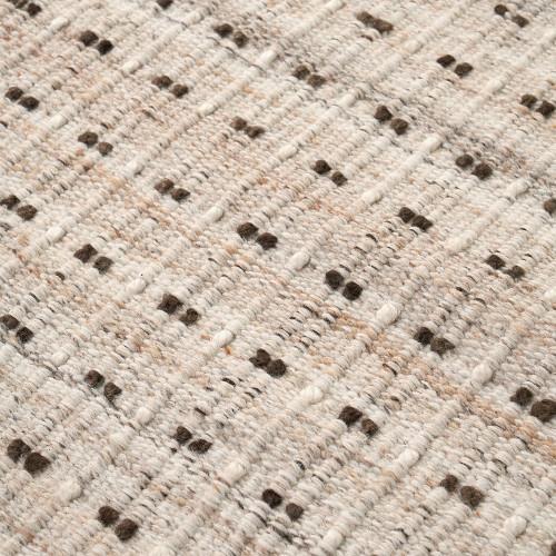 Pacific Lifestyle Indoor Outdoor Natural Double Stitch Design Rug Large