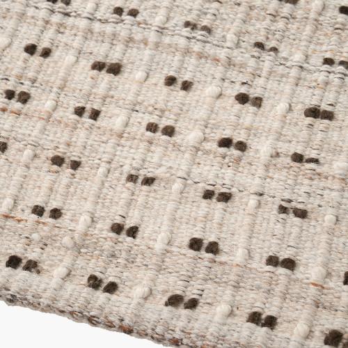 Pacific Lifestyle Indoor Outdoor Natural Double Stitch Design Rug Large