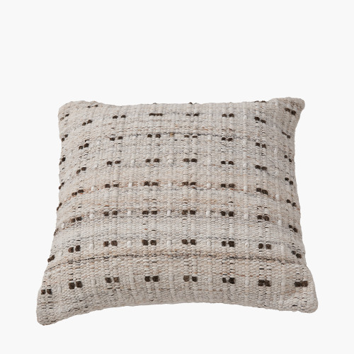 Pacific Lifestyle Indoor Outdoor Natural Double Stitch Design Scatter Cushion