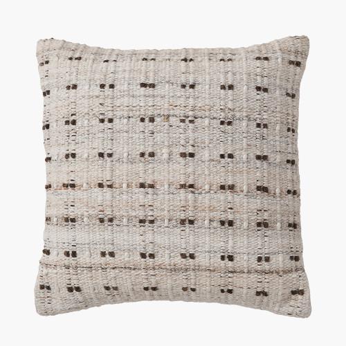 pacific lifestyle Indoor Outdoor Natural Double Stitch Design Scatter Cushion