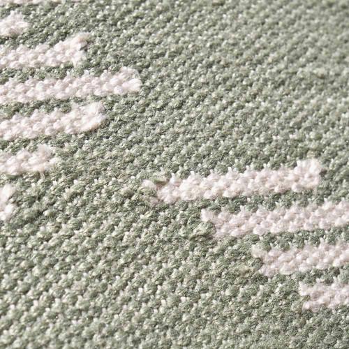 Pacific Lifestyle Indoor Outdoor Sage And White Chevron Design Scatter Cushion