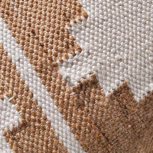 Pacific Lifestyle Indoor Outdoor Taupe And White Moroccan Design Scatter Cushion