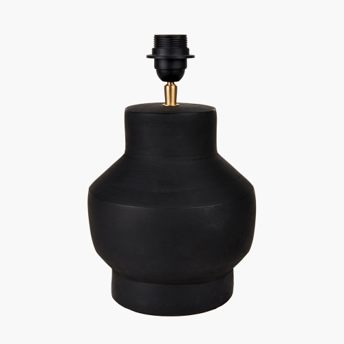 pacific lifestyle Inna Black Urn Terracotta Table Lamp Base