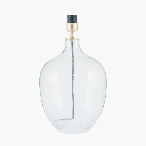 pacific lifestyle Islay Clear Bubble Glass Table Lamp Base