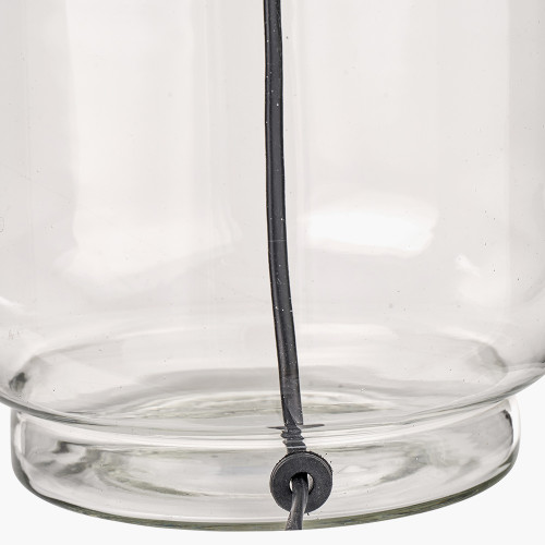 Pacific Lifestyle Josie Clear Glass And Antique Brass Metal Table Lamp Base