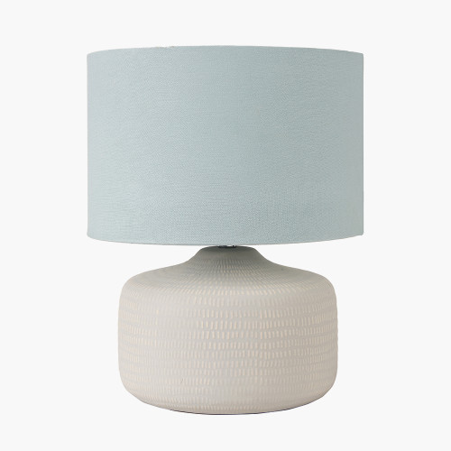 Pacific Lifestyle Kai Duck Egg Textured Ceramic Table Lamp