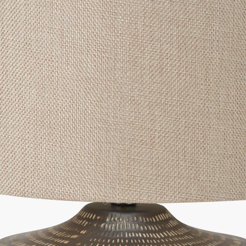 Pacific Lifestyle Kai Earth Coloured Textured Ceramic Table Lamp