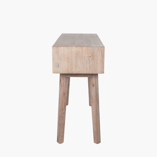 Pacific Lifestyle Kalmar Sand Wash Acacia Wood 1 Drawer Console