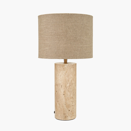 Pacific Lifestyle Kanoa Limestone Cylinder Table Lamp