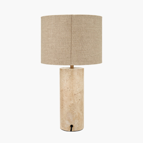 Pacific Lifestyle Kanoa Limestone Cylinder Table Lamp