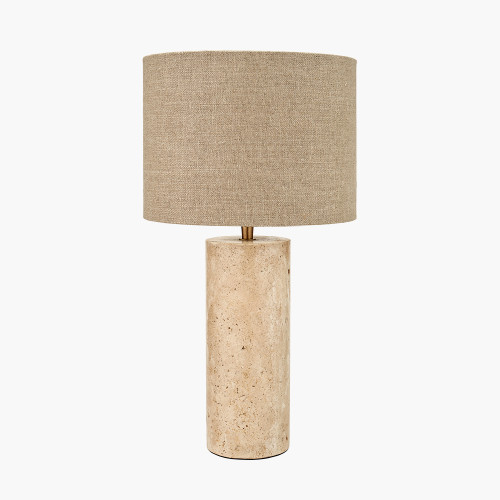 pacific lifestyle Kanoa Limestone Cylinder Table Lamp