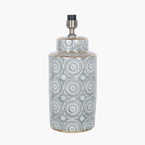 pacific lifestyle Kari Circle Pattern Ceramic Table Lamp Base