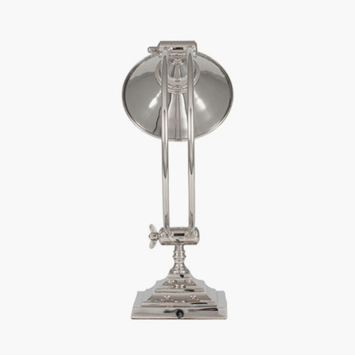 Pacific Lifestyle Kensington Nickel Metal Arched Arm Task Table Lamp