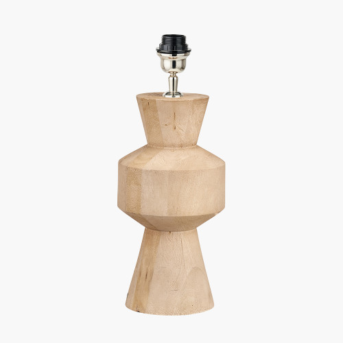 Pacific Lifestyle Koa Natural Mango Wood Contemporary Table Lamp Base