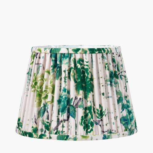 Pacific Lifestyle Kyoto Flower 40cm Pleated Shade Emerald