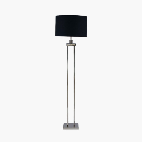 Pacific Lifestyle Langston Nickel Metal Column Floor Lamp Base